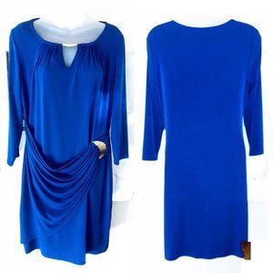 Blue 3/4 length sleeves